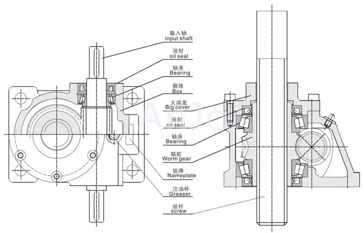 structure of Screw Jack